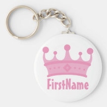 Custom Name Crown Key Chains