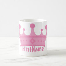 Custom Name Crown Mugs