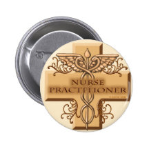 Custom Name Nurse Practitioner Caduceus Pin