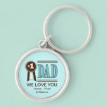 Custom Number One Dad's Father's Day Keychain keychains