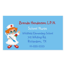 Custom Nurse Business Card