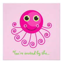 Custom Octopus Big Sister Child's Name Announcements