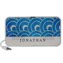 Custom Peacock Blue Portable Speaker