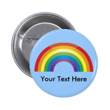 Custom Personalised Classic Rainbow Buttons