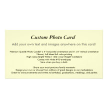 Custom Photo Card