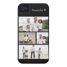Custom Photo Collage iPhone 4 Case-Mate Case