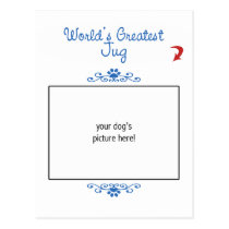 Custom Photo! Worlds Greatest Jug postcards