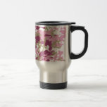 Custom Pink Camo Stainless Steel Travel Mug