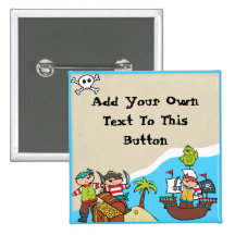 Custom Pirate Party Button