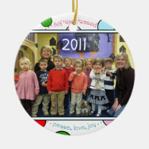 Custom Preschool Holiday Ornament 2011