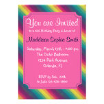 Custom Rainbow Birthday Invites