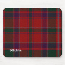 Custom Red & Green Stewart Tartan Plaid Mousepad