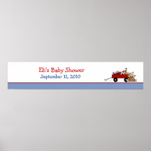 Custom Red Wagon Banner for Jen Print