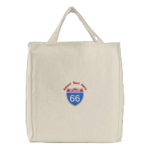 Custom Road Signs Embroidered Bag