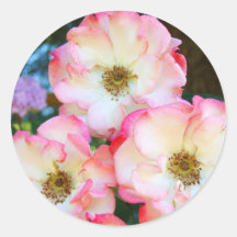 Custom Rose stickers White Pink Red Roses Flowers
