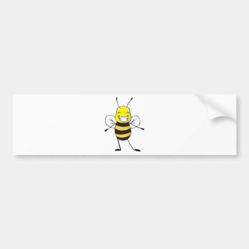 Custom Shirts : Happy Bee Shirts Bumper Sticker