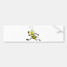 Custom Shirts : Running Jumping Bee Shirts Bumper Sticker