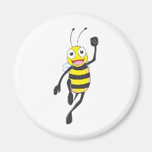 Custom Shirts : Running Jumping Bee Shirts Magnet