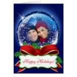 Custom Snow Globe 2011 Christmas Photo Cards