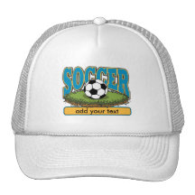 Custom Soccer Add Text Mesh Hats