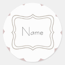 Custom Sticker Label Pink