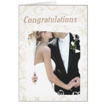Custom Text Wedding Congratulations Card