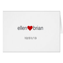 Custom thank you greeting card