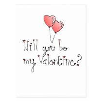 Custom Valentine Postcard with Poem postcards