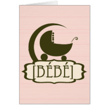 Custom Vintage Baby Girl Card