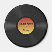 Custom Vinyl Record Magnets