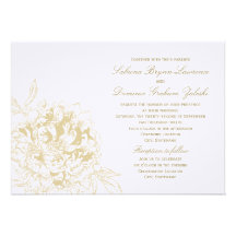 Custom Wedding Invitation | Floral Peony Design
