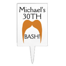 Custome Moustache Cake Topper