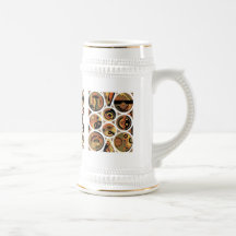 Customisable Art Deco Geometric Circle Abstract Coffee Mugs