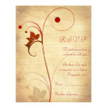 Customisable Autumn RSVP card Custom Invitations