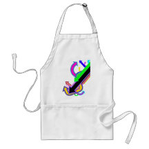 Customisable Awesome Arrow design Aprons