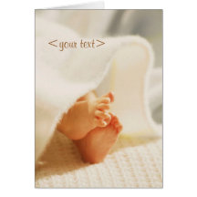 Customisable baby card