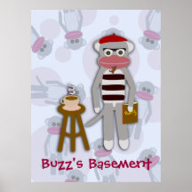 Customisable Beatnik Monkey Poster