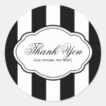 Customisable Black & White Sticker Label