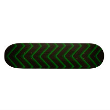 Customisable Chevron Emerald/Green Skateboard Deck