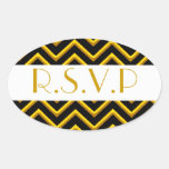 Customisable Chevron Metallic/Golden Sticker
