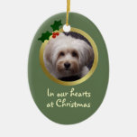 Customisable Christmas Dog Memorial Ornament