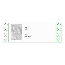 Customisable Christmas/Hanukkah Photo Gift Tag Business Card Template