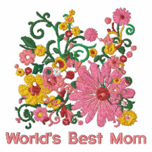 Customisable Embroidered  Word's Best Mum t-shirt