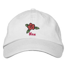 Customisable Emrboidered Flower Hat Embroidered Baseball Cap