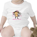 Customisable First Birthday Monkey Princess Shirt