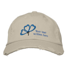 Customisable floral embroidered women's hat embroidered baseball cap