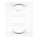 Customisable Floral RSVP card Invites