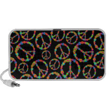 Customisable Flower Power Peace Notebook Speaker