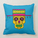 Customisable Gaucho Sugar Skulls Pillow
