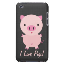 Customisable I Love Pigs iPod Case iPod Touch Cases